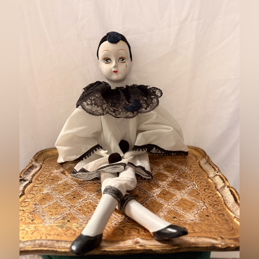 Porcelain Pierrot Doll